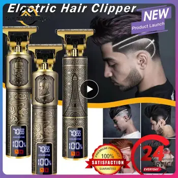 Электрическая ЖК-машинка для стрижки волос Триммер All In One Gold Light Head Перезаряжаемая машинка для стрижки волос Масляная головка Для стрижки волос Бритва