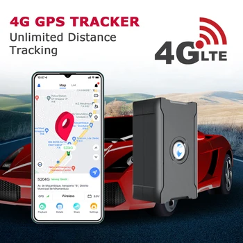 4G GPS-трекер для транспортных средств, устройство слежения за автомобилем и мотоциклом на неограниченное расстояние с доступной подпиской