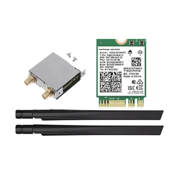 896F Сетевая карта WiFi 6E AX210NGW Mini PCI-E Wifi6e Карта Bluetooth-совместимая 5.2 Для беспроводного адаптера AX210 5374 Мбит/с Быстрая-