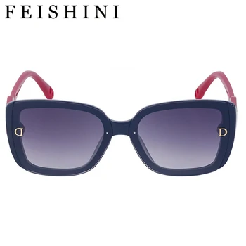 Feishini Star Качественные женские Солнцезащитные очки Оригинальный Брендовый дизайн UV400 Роскошные Модные Винтажные Узкие очки с защитой от ультрафиолета