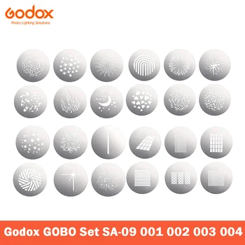 Godox GOBO Set SA-09 001 002 003 004 для фокусирующего светодиодного видеосигнала Godox S30 SA-17 SA-P с Регулируемым креплением Bowens