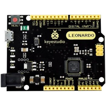 KEYESTUDIO Leonardo R3 Плата разработки микроконтроллера с USB-кабелем для проекта Arduino