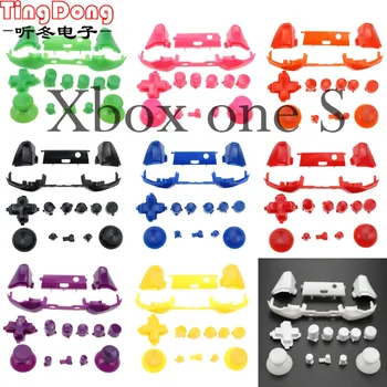 TingDong 9 Цветов Твердые RB LB Бампер RT LT Кнопки запуска Mod Kit для Microsoft Xbox One S Тонкий контроллер Аналоговый стик Dpad