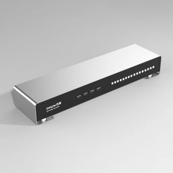 Unnlink 8K60Hz DP KVM переключатель 16 портов Аудио-видео переключатель ODM OEM Цена по прейскуранту завода-изготовителя Новый