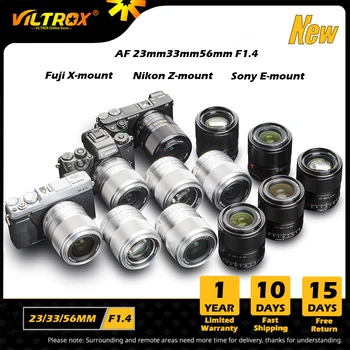 VILTROX 23 мм 33 мм 56 мм 13 мм Объектив F1.4 Fuji X Mount Sony E Canon M Nikon Z mount Объектив с автоматической фокусировкой APS-C Объективы для фотоаппаратов fujifilm XF