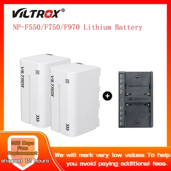 Viltrox NP-F550, NP-F750, NP-F970, Комплект Зарядного устройства для камеры Большой емкости, Двойной Монитор с подсветкой для быстрой зарядки аккумулятора