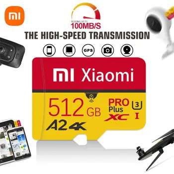 Xiaomi 2 ТБ Micro SDXC TF SD Card Pro Plus 1 ТБ Карта памяти Камера Высокоскоростная Вспышка SDCard A2 512 ГБ Расширенное Хранилище для Android