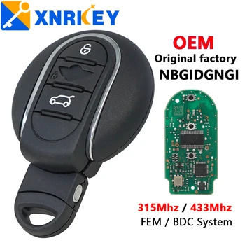 XNRKEY Дистанционный Автомобильный ключ 315 МГц 433 МГц ID49 PCF7953 для BMW Mini Cooper F-Series F55 F56 Clubman 14-18 Auto Keyless go 3BTN