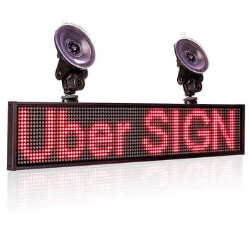 Автомобильный светодиодный дисплей P5 Многофункциональный WiFi Программируемый рекламный прокручивающийся светодиодный знак