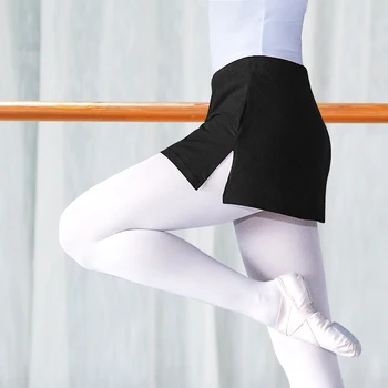 Балетные танцевальные короткие юбочные брюки для взрослых, тренировочные короткие штаны для фитнеса, штаны для йоги, тренировочные спортивные танцевальные брюки