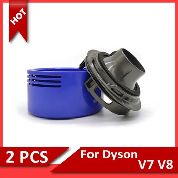 Для двигателя пылесоса Dyson V7 V8 Задняя крышка Комплект фильтров HEPA для замены Аксессуаров Бытовая техника