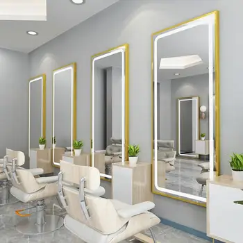 Зеркало для стрижки волос в европейском стиле для парикмахерской зеркальный салон