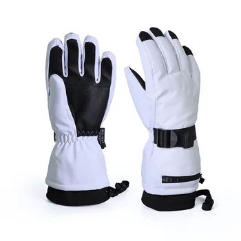 Зимние Новые Мужские Женские Лыжные перчатки с пятью пальцами, сенсорный экран, Водонепроницаемые, Ветрозащитные, для занятий спортом на открытом воздухе, Теплые Лыжные перчатки для Сноуборда