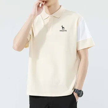 Мужская одежда для гольфа, Поло, Мужская дизайнерская летняя футболка с коротким рукавом Soild, модная деловая повседневная футболка