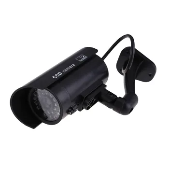 Наружная Внутренняя Поддельная Камера видеонаблюдения, Манекен, Ночная камера со светодиодной подсветкой