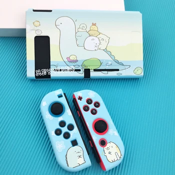 Новая защитная оболочка для консоли Nintendo Switch, мягкий чехол из ТПУ, чехол Joy-Cons, милая мультяшная оболочка, полное покрытие для аксессуаров NS Switch