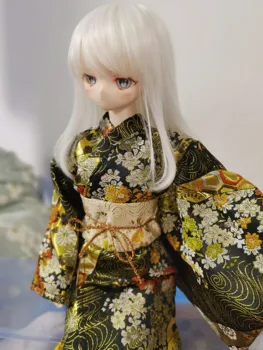 Одежда для куклы BJD подходит для размера солдата 1/3 1/4 1/6 OB22 OB24 OB11, милое кимоно-юката с перьями, аксессуары для куклы (3 балла)