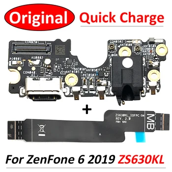 Оригинальная Новинка Для ASUS ZenFone 6 2019 ZS630KL USB Разъем Для Зарядки Плата Порт Док-станция С Микрофоном Основной Гибкий Кабель