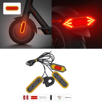 Указатели поворота, аксессуары из ABS для электрического скутера Xiaomi Mi M365/PRO/1S/Lite/Essential, Светоотражающий задний фонарь для скутера