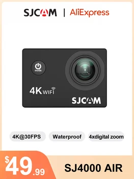Экшн-камера 4K SJCAM SJ4000 AIR 4K 30FPS WIFI, 4-кратный Цифровой зум, Водонепроницаемая Подводная DV-камера, Спортивные видеокамеры